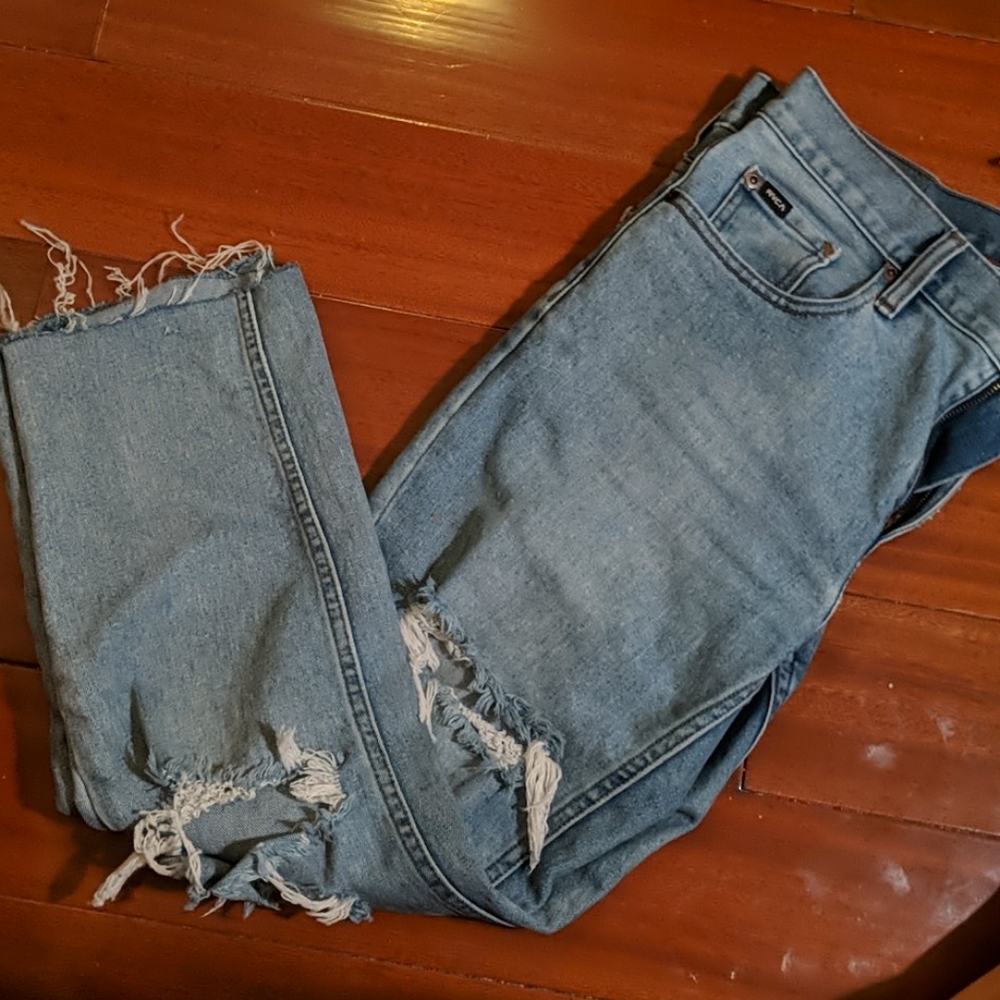 RVCA distressed boyfriend jeans